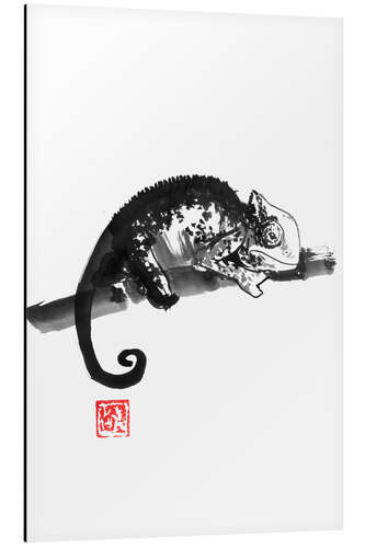 Aluminium print Chameleon