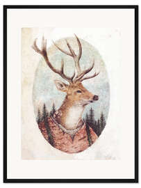 Gerahmter Kunstdruck Wild Wanderer