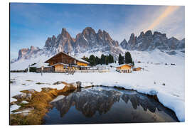 Aluminium print Geisleralm