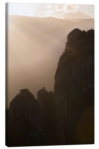 Canvas print Meteora Mountains, Greece