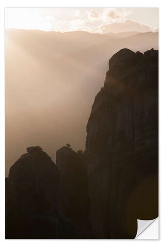 Vinilo para la pared Montañas de Meteora, Grecia