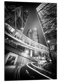 Galleritryck Hong Kong black and white