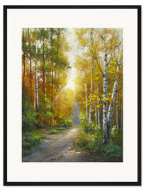 Gerahmter Kunstdruck Herbsttag