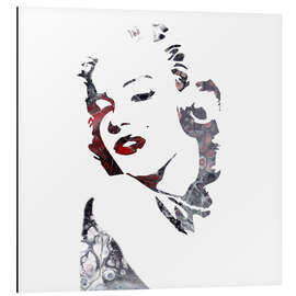 Aluminium print Marilyn Monroe