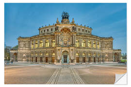 Selvklebende plakat Semperoper in Dresden