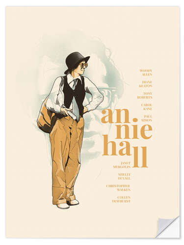 Sticker mural Annie Hall