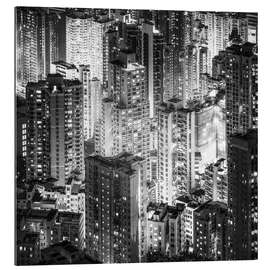 Tableau en plexi-alu Immeubles de grande hauteur à Hong Kong