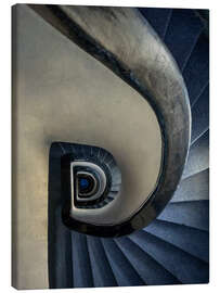 Canvas print Blue and cream staircase