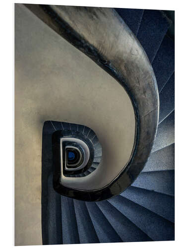 PVC-taulu Blue and cream staircase