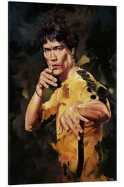 Aluminium print Bruce Lee