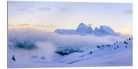 Gallery print Langkofel &amp; Plattkofel from the Alpe di Siusi