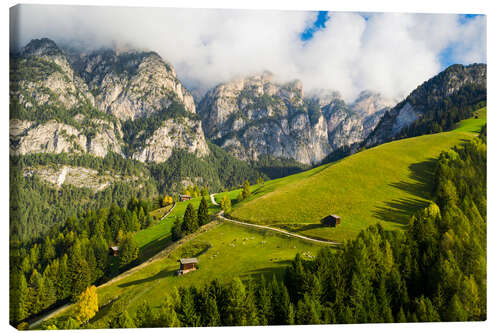 Leinwandbild Naturpark Schlern-Rosengarten