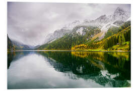 Print på skumplade Lower Gosausee, Austria