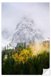 Wall sticker Onset of winter at Lower Gosau Lake