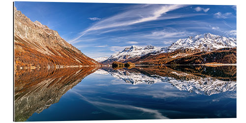 Tableau en plexi-alu Lac de Sils en Suisse