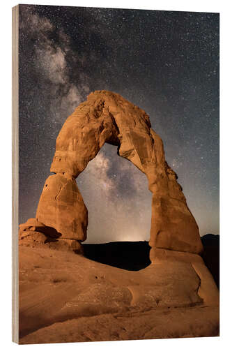 Holzbild Delicate Arch (Arches National Park, Utah, USA)