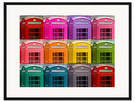 Gerahmter Kunstdruck London Telefonzellen