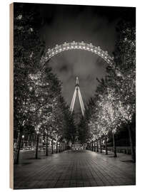 Quadro de madeira London Eye - Assaf Frank