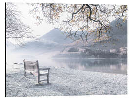 Magnettafel Bank mit Ausblick