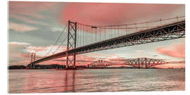 Acrylic print Forth Road Bridge at dawn