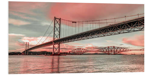 PVC-tavla Forth Road Bridge at dawn