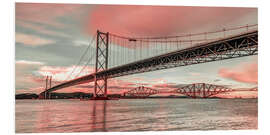 Tableau en PVC Forth Road Bridge at dawn