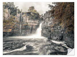 Selvklebende plakat Waterfall