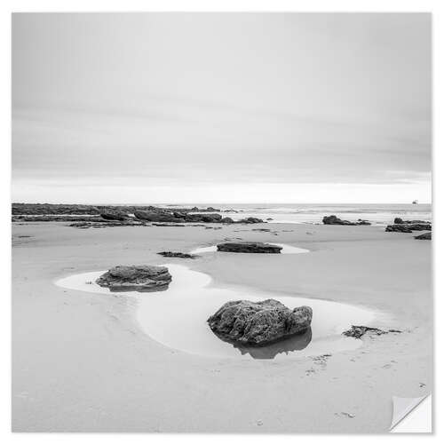 Selvklebende plakat Beach at Tynemouth