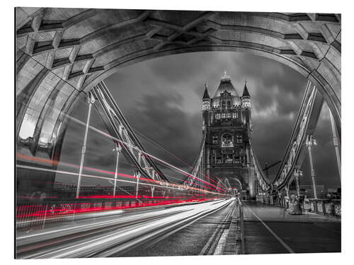 Print på aluminium Tower Bridge Strip Lights, London