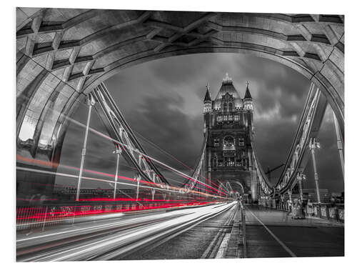 Tableau en PVC Tower Bridge Strip Lights, London