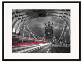 Gerahmter Kunstdruck Tower Bridge Strip Lights, London