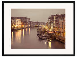Gerahmter Kunstdruck Canale Grande in Venedig