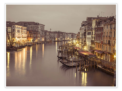 Poster Canale Grande in Venedig