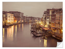 Selvklæbende plakat Grand Canal in Venice