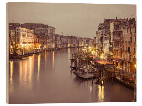 Trätavla Grand Canal in Venice