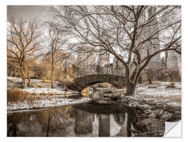 Wandsticker Central Park New York im Winter