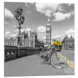 Quadro em plexi-alumínio Cycling through London