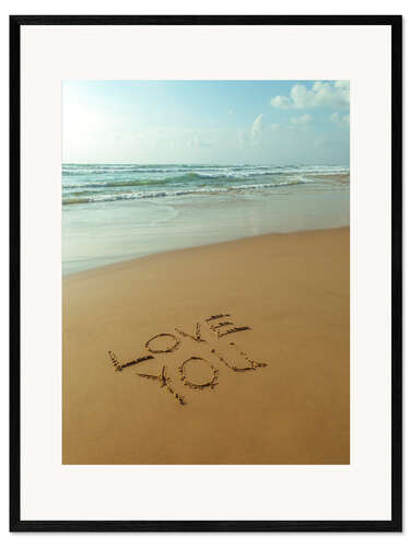 Framed art print Love you