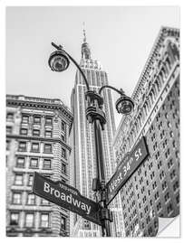 Autocolante decorativo Broadway-sign in New York