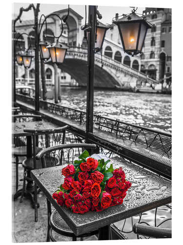 Quadro em acrílico Romance in Rialto, Venice