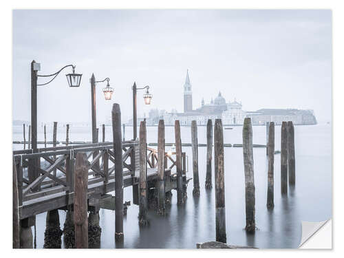 Sticker mural Jetty in the mist