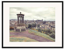 Gerahmter Kunstdruck Dugald Stewart Denkmal in Edinburgh