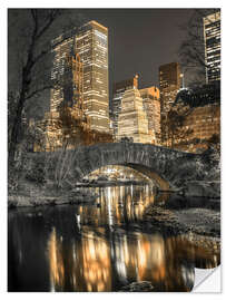 Vinilo para la pared Pequeño puente en Central Park