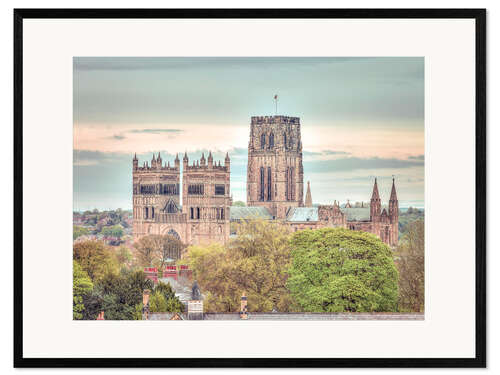 Gerahmter Kunstdruck Schöne Durham Kathedrale