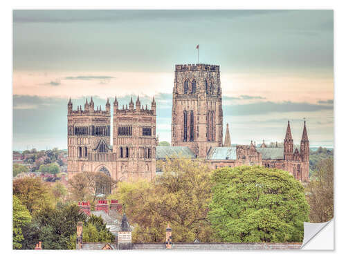 Selvklebende plakat Beautiful Durham Cathedral