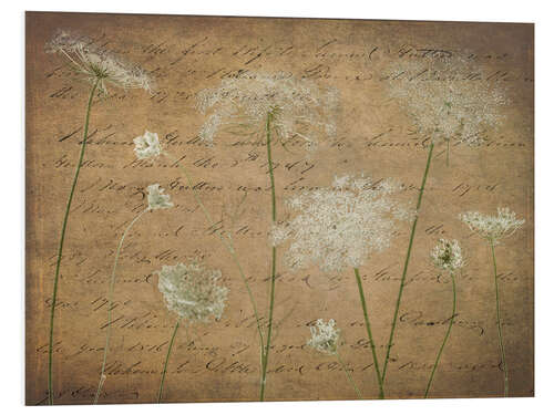 Foam board print Country house flowers