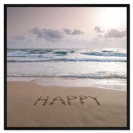 Gerahmter Kunstdruck Happy Calm Sunset