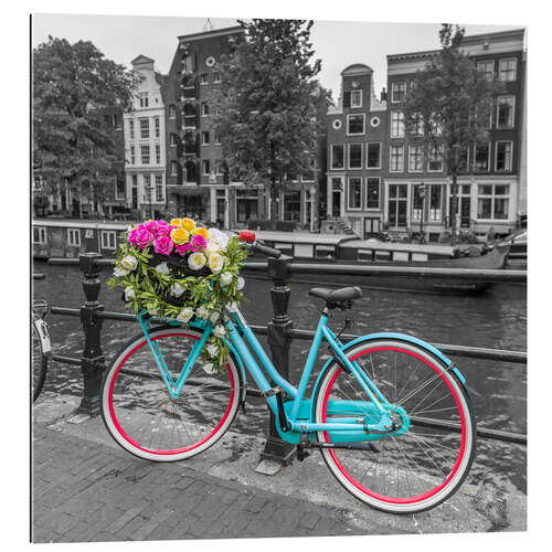 Gallery print Amsterdam canal bicycle I