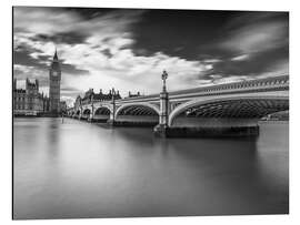 Magnettafel Londoner Themse s/w