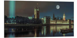 Tableau en aluminium Londres au clair de lune